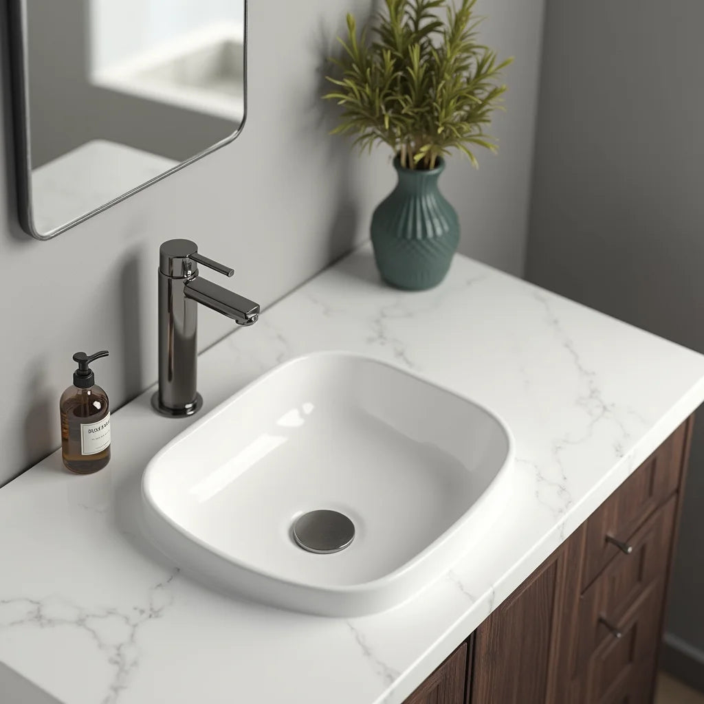 Solid Surface Countertop Basin - Solid Surface Countertop Basins Compared by Shape and Finish