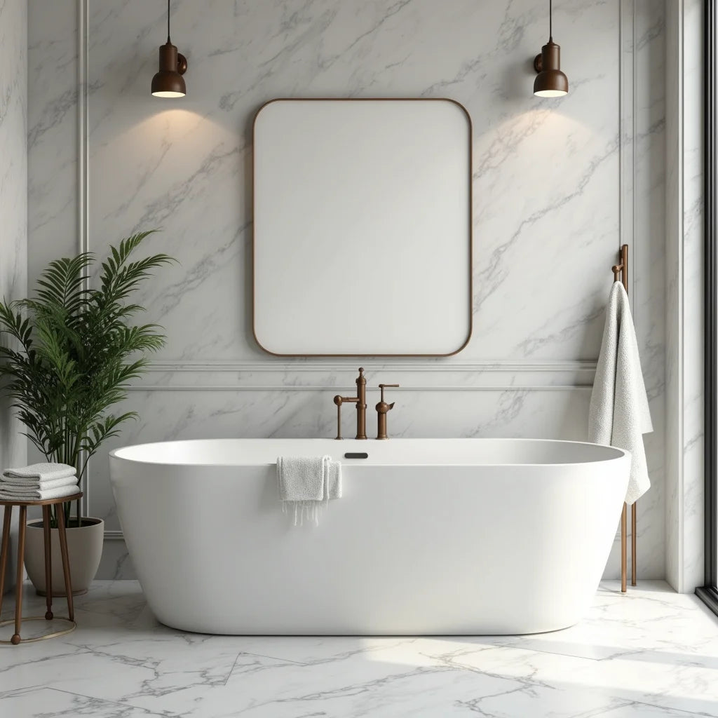 Marble Freestanding Bathtub - Marble Freestanding Bathtub Ideas for Effortless Elegance