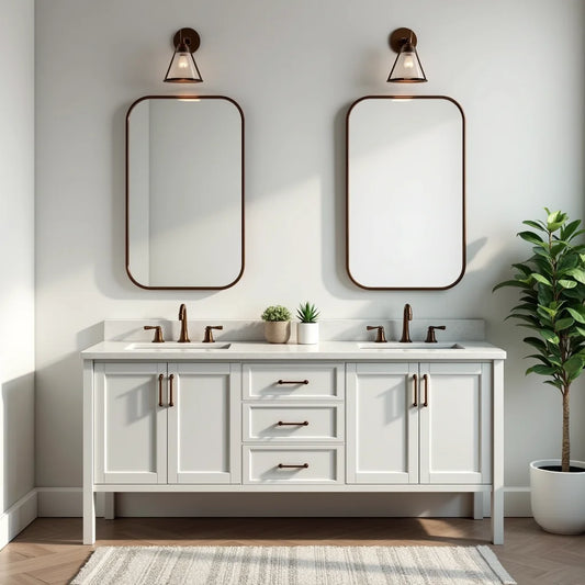 Double Sink Bathroom Vanity - Designing a Double Sink Bathroom Vanity for Space and Calm
