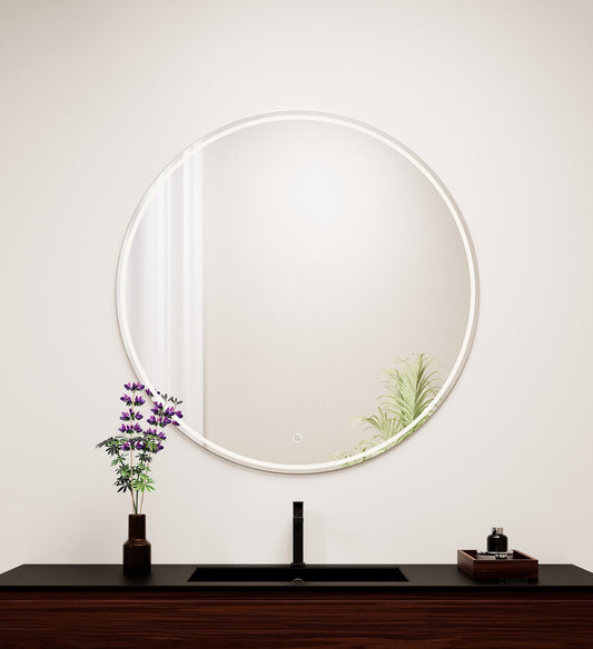 Aurora Luno Mirror with Integrated LED Lighting - ROVALUX