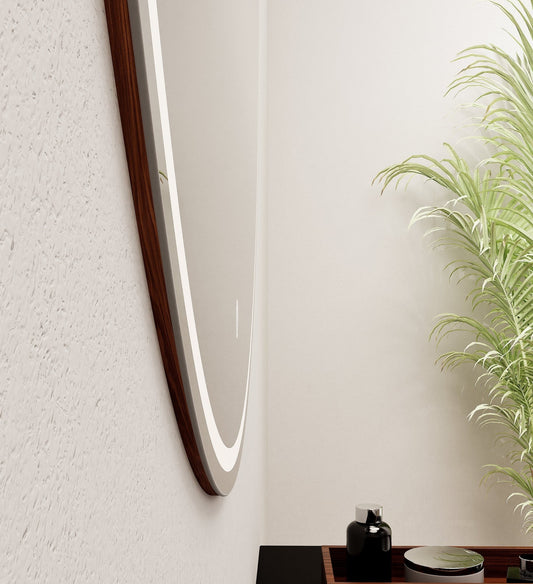 Aurora Luno Mirror with Integrated LED Lighting - ROVALUX