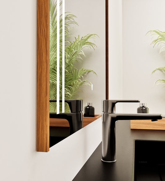 Fluvia Alto Mirror with Integrated LED Lighting - ROVALUX