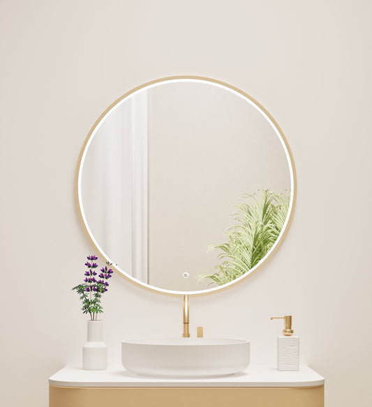Serenia Luno Mirror with Integrated LED Lighting - ROVALUX