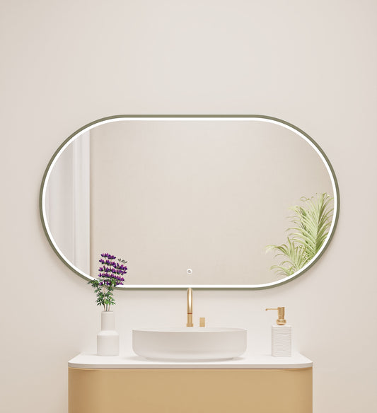 Serenia Ova Mirror with Integrated LED Lighting - ROVALUX