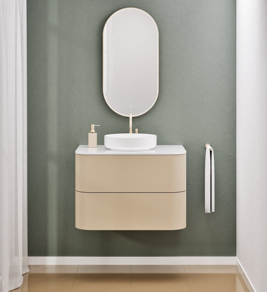 Serenia Rise Single Set - Corian® Sink & Countertop with 2 Drawers - ROVALUX