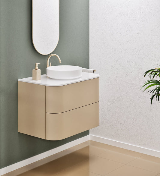 Serenia Rise Single Set - Corian® Sink & Countertop with 2 Drawers - ROVALUX