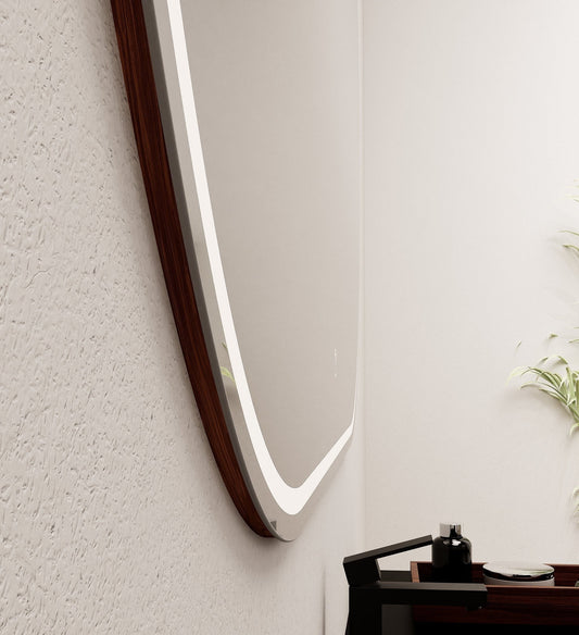 Aurora Ova Mirror with Integrated LED Lighting - ROVALUX