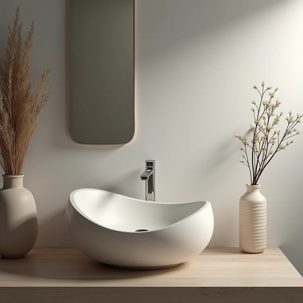 Sculptural Basin Shapes - Sculptural Basin Shapes: Elevate Bathrooms with Artful Sinks