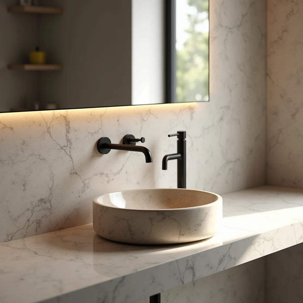 Travertine Basins Collection - Travertine Basins Collection Timeless Sinks for Baths