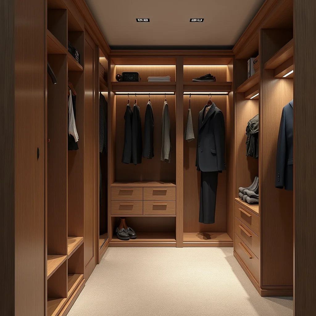 Dressing Sur Mesure En Bois - Bespoke Wooden Dressing Rooms: Timeless Craftsmanship
