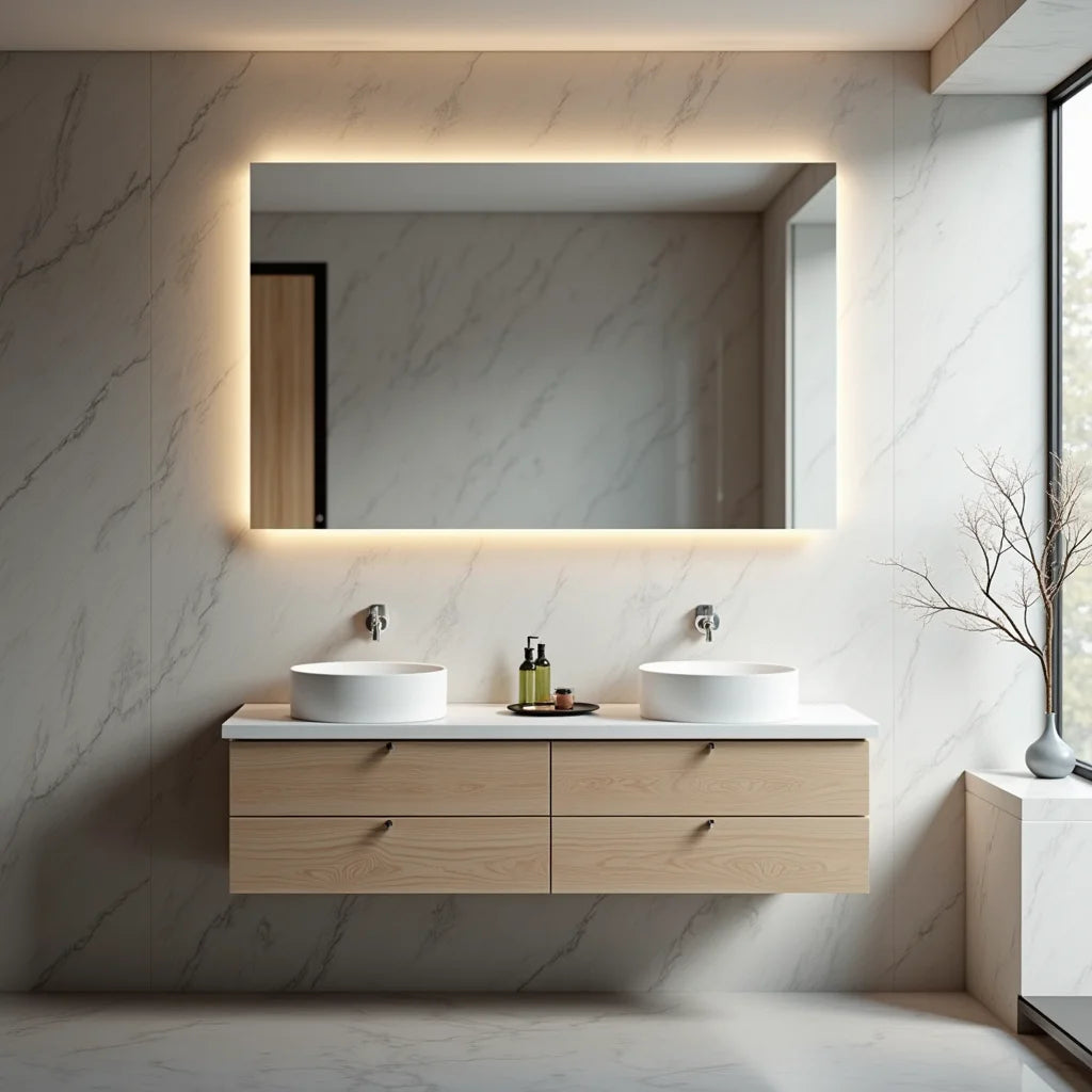 Designer Illuminated Mirrors - Designer Illuminated Mirrors For Bright Modern Bathrooms