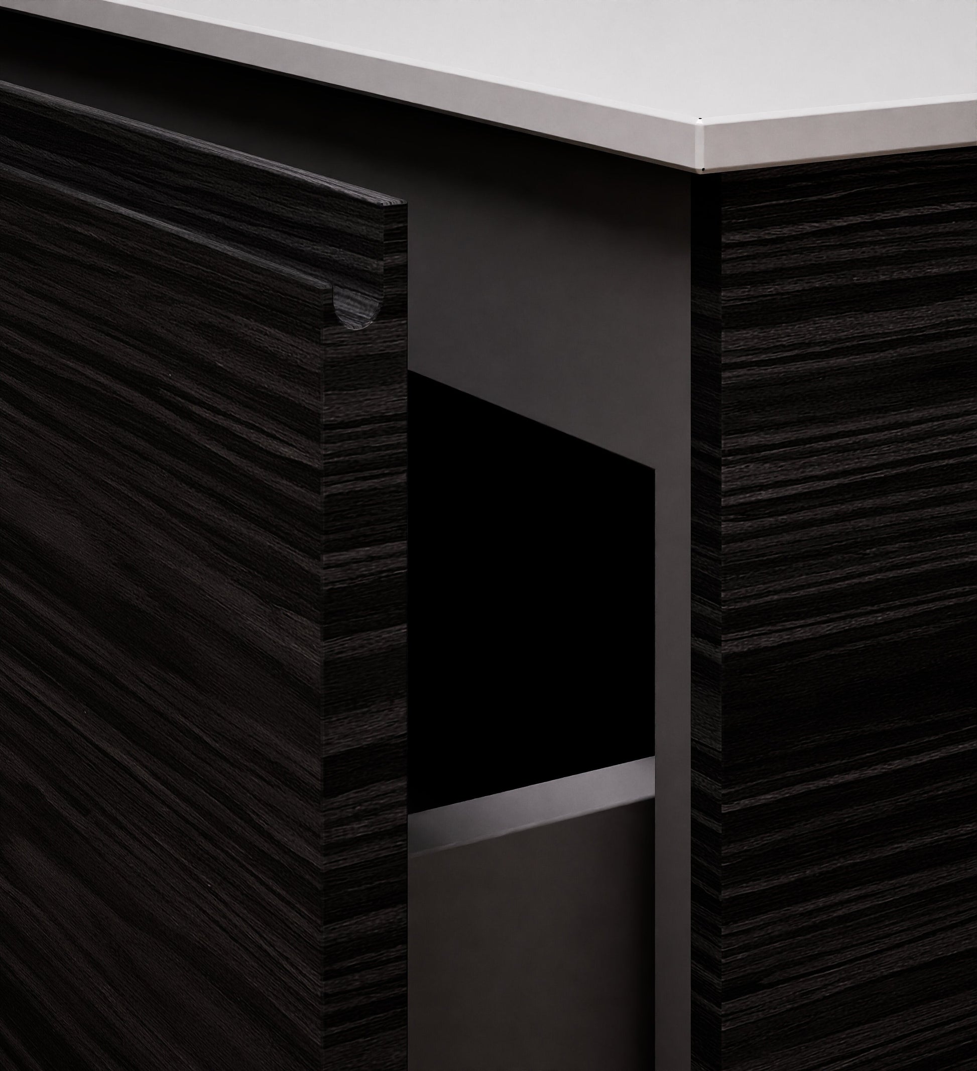 ecomposer-wood color-black-wood, ecomposer-sink color-designer-white