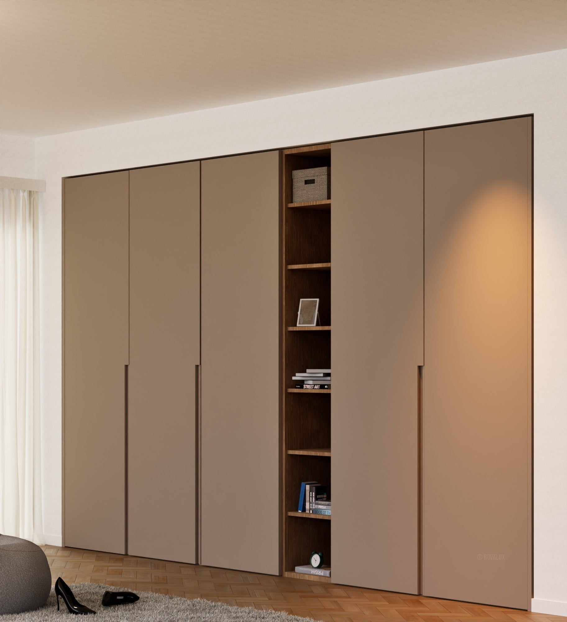 AVENA - Customizable dressing wardrobe with hinged doors - Rovalux