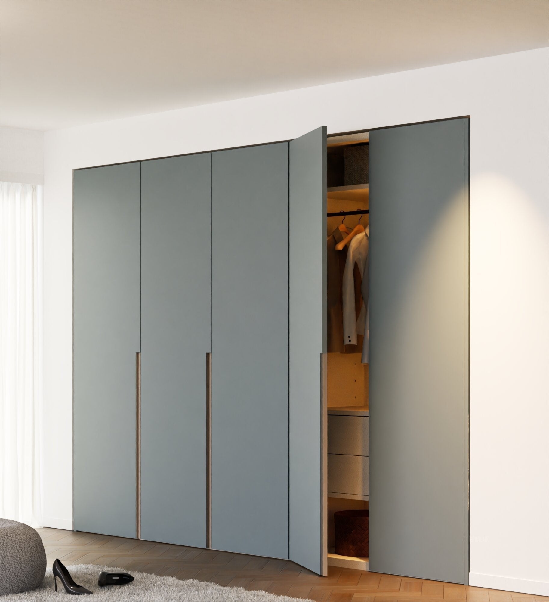 AVENA - Customizable dressing wardrobe with hinged doors - Rovalux