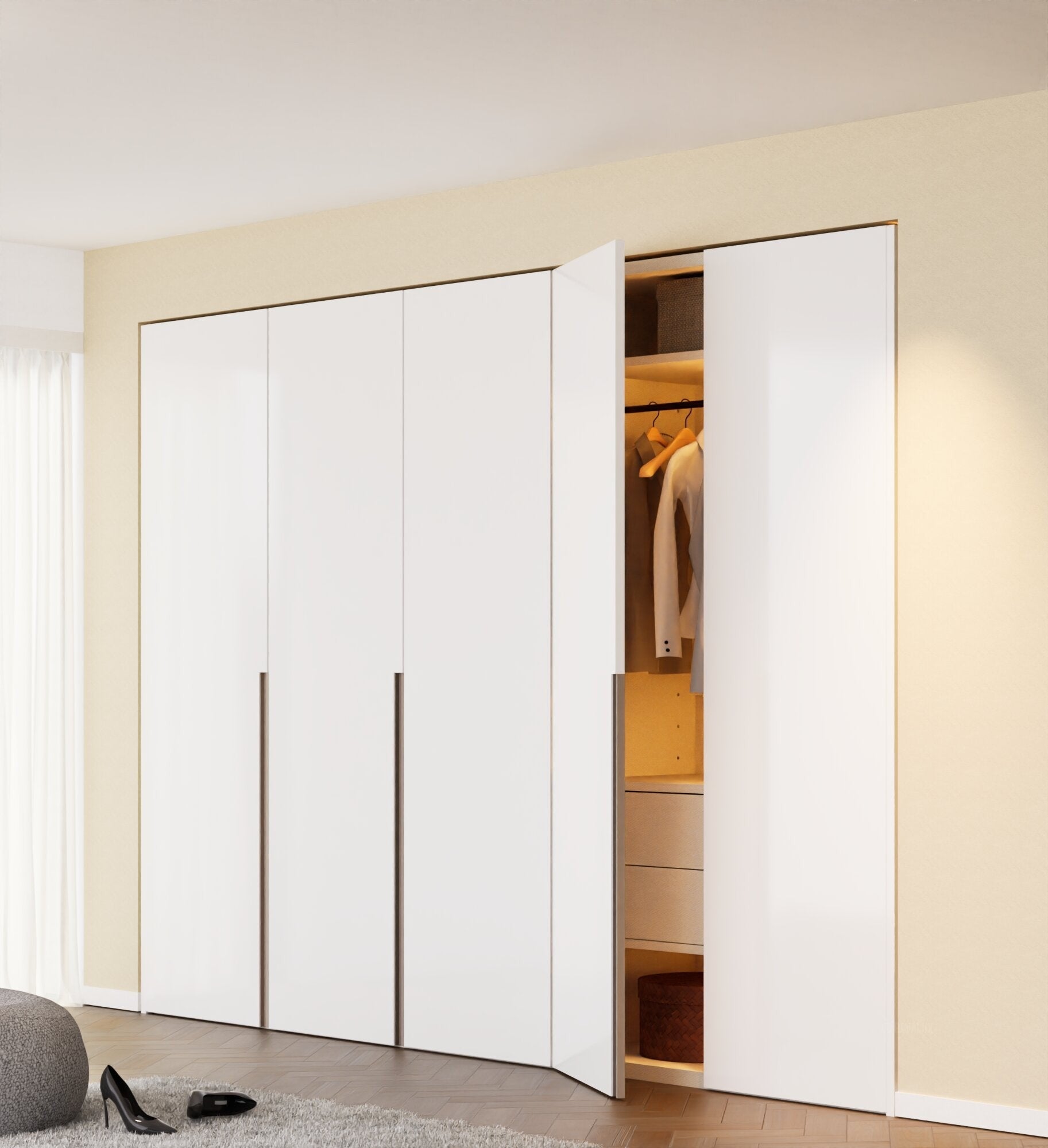 AVENA - Customizable dressing wardrobe with hinged doors - Rovalux