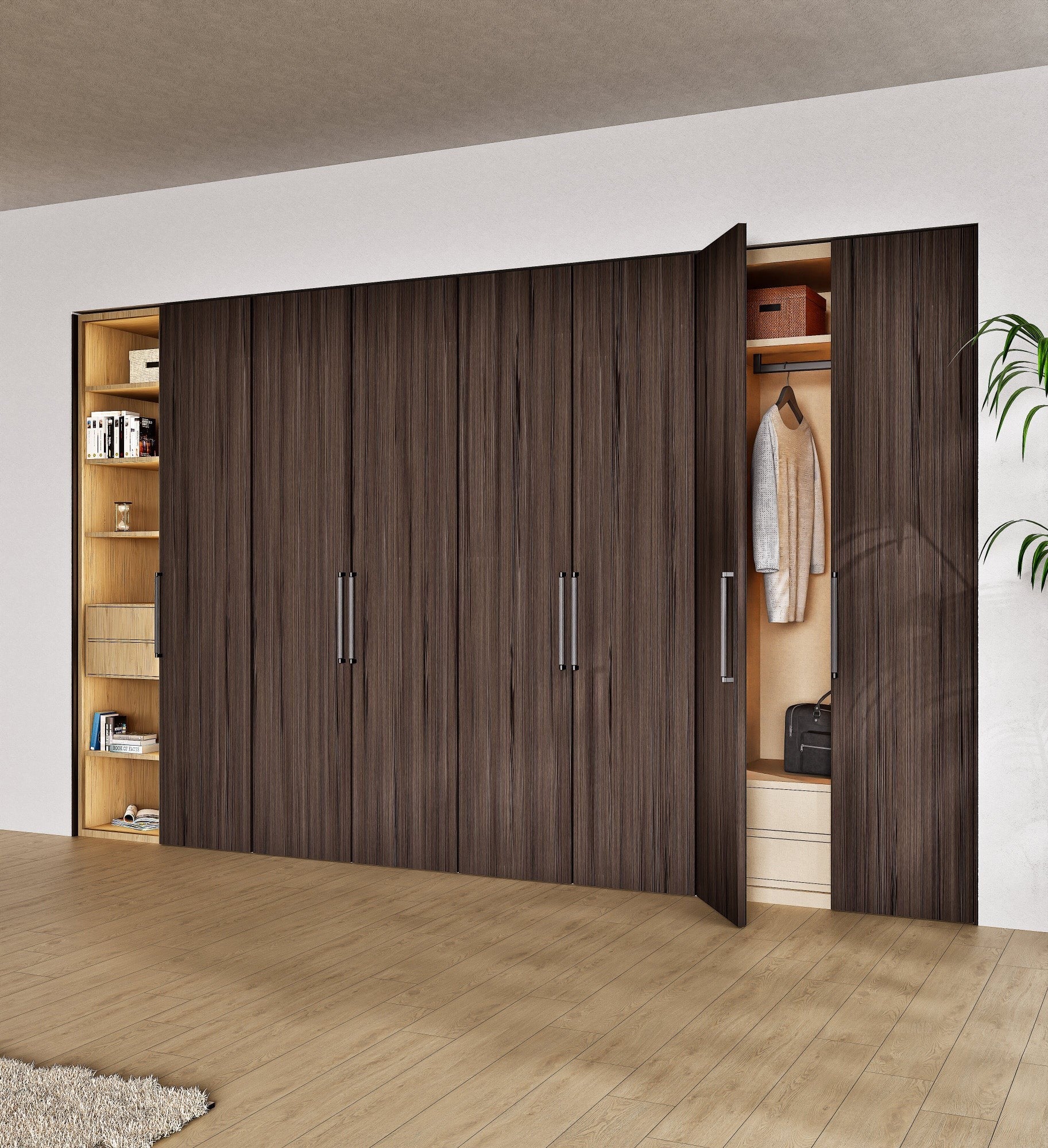 Arbora Manera - Customizable dressing wardrobe with hinged doors - Rovalux