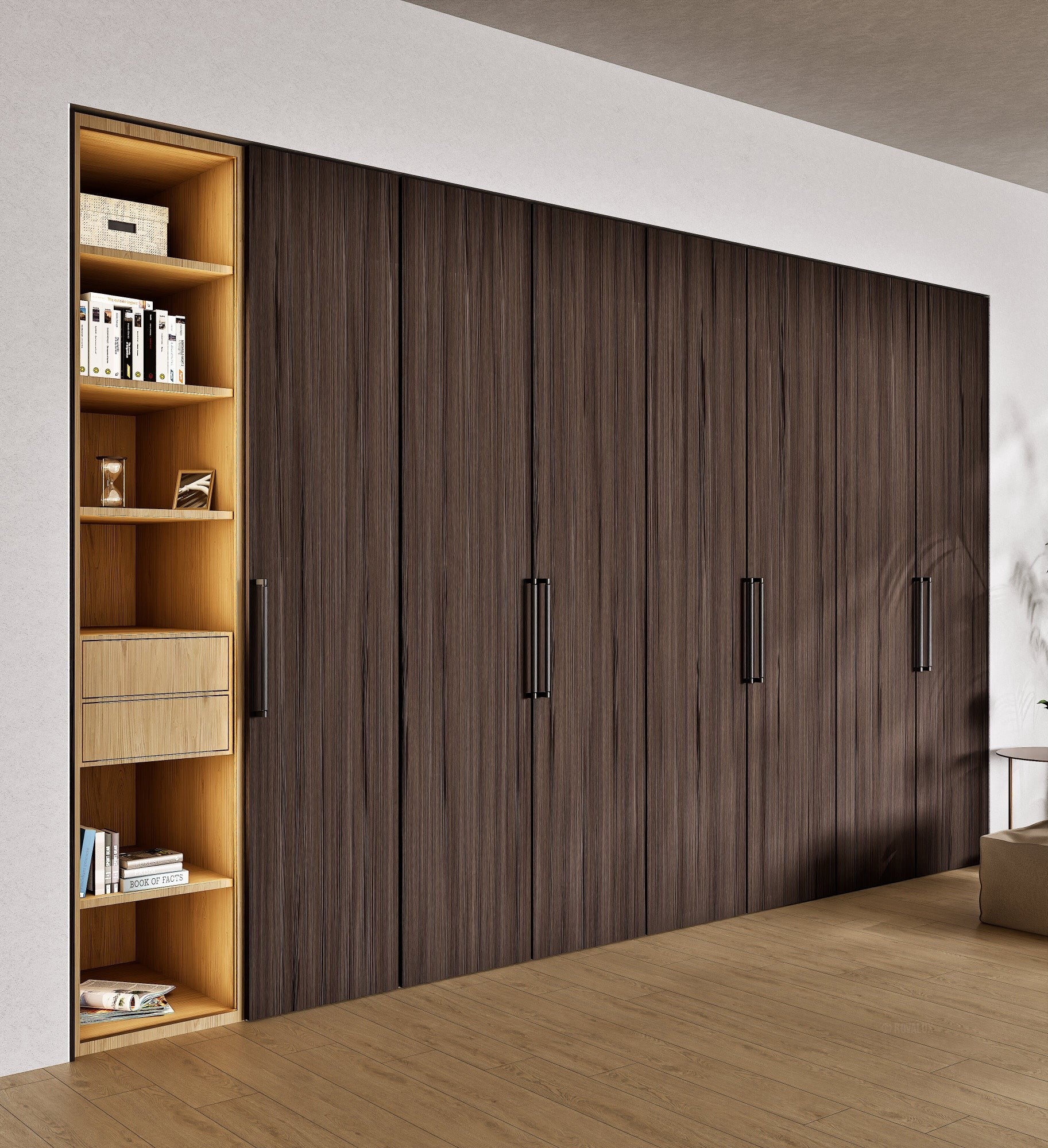 Arbora Manera - Customizable dressing wardrobe with hinged doors - Rovalux