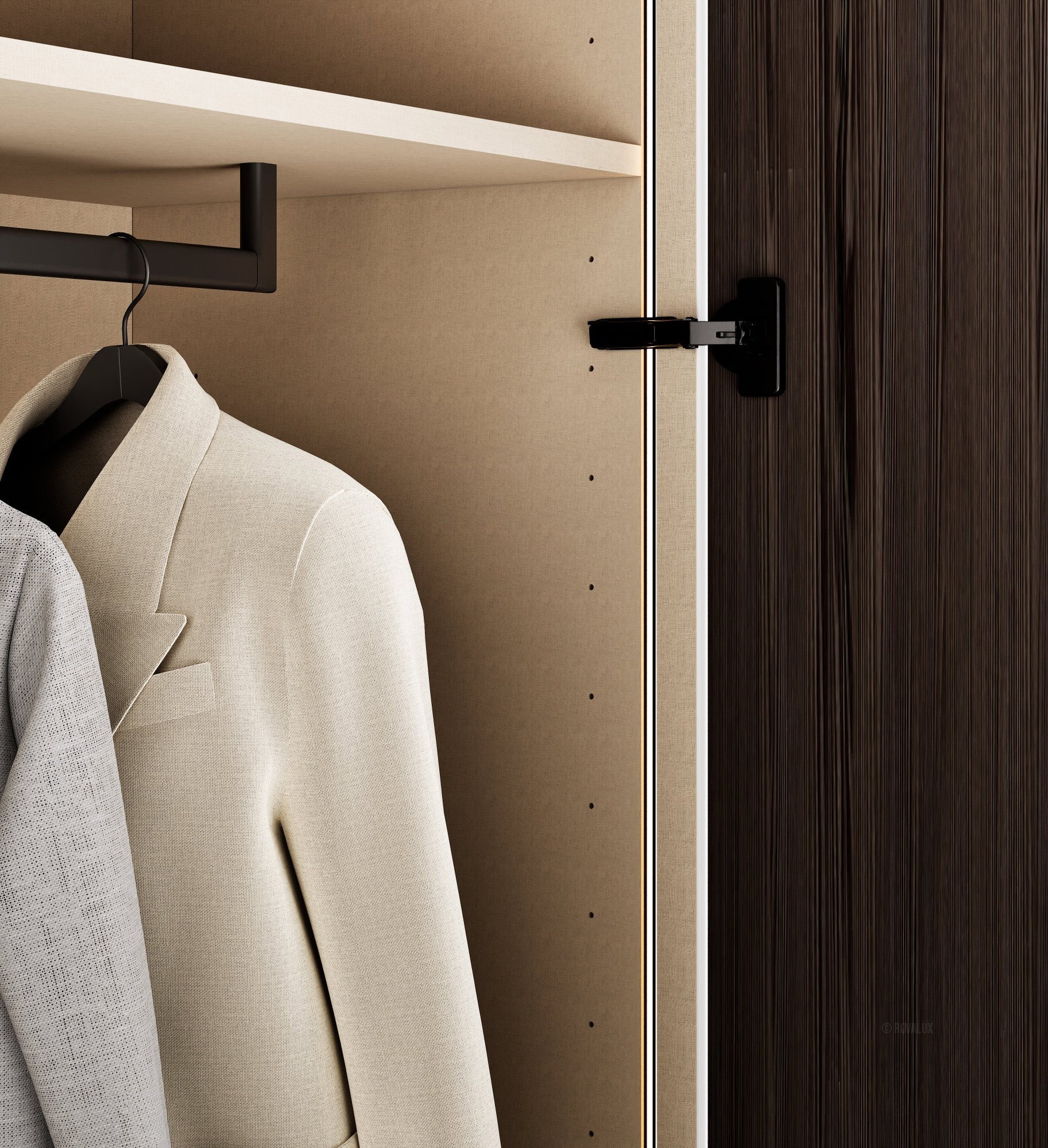 Arbora Manera - Customizable dressing wardrobe with hinged doors - Rovalux