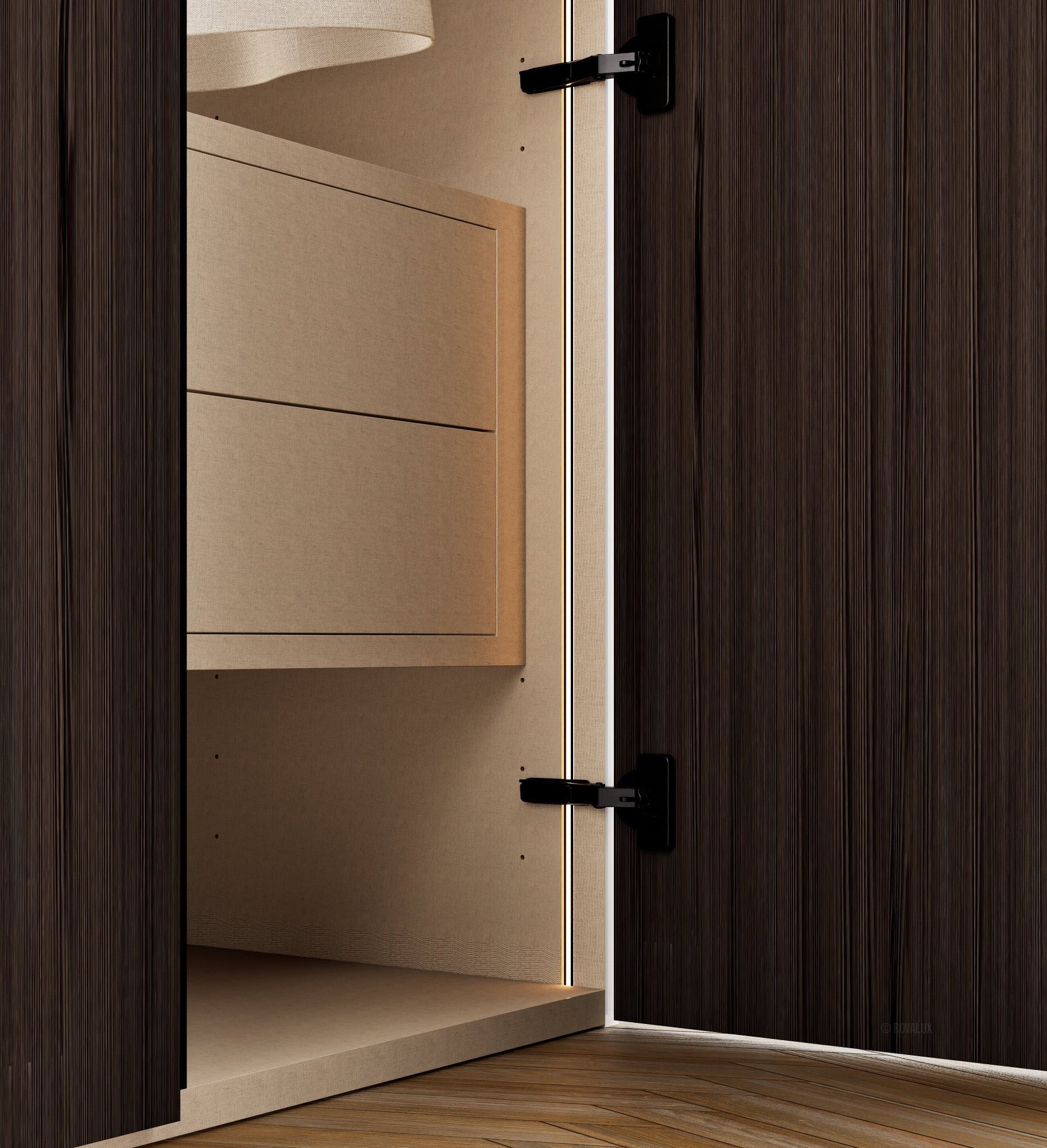 Arbora Manera - Customizable dressing wardrobe with hinged doors - Rovalux