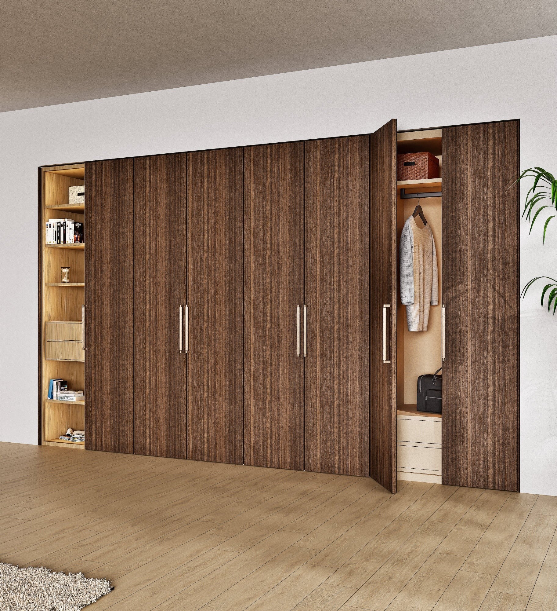Arbora Manera - Customizable dressing wardrobe with hinged doors - Rovalux