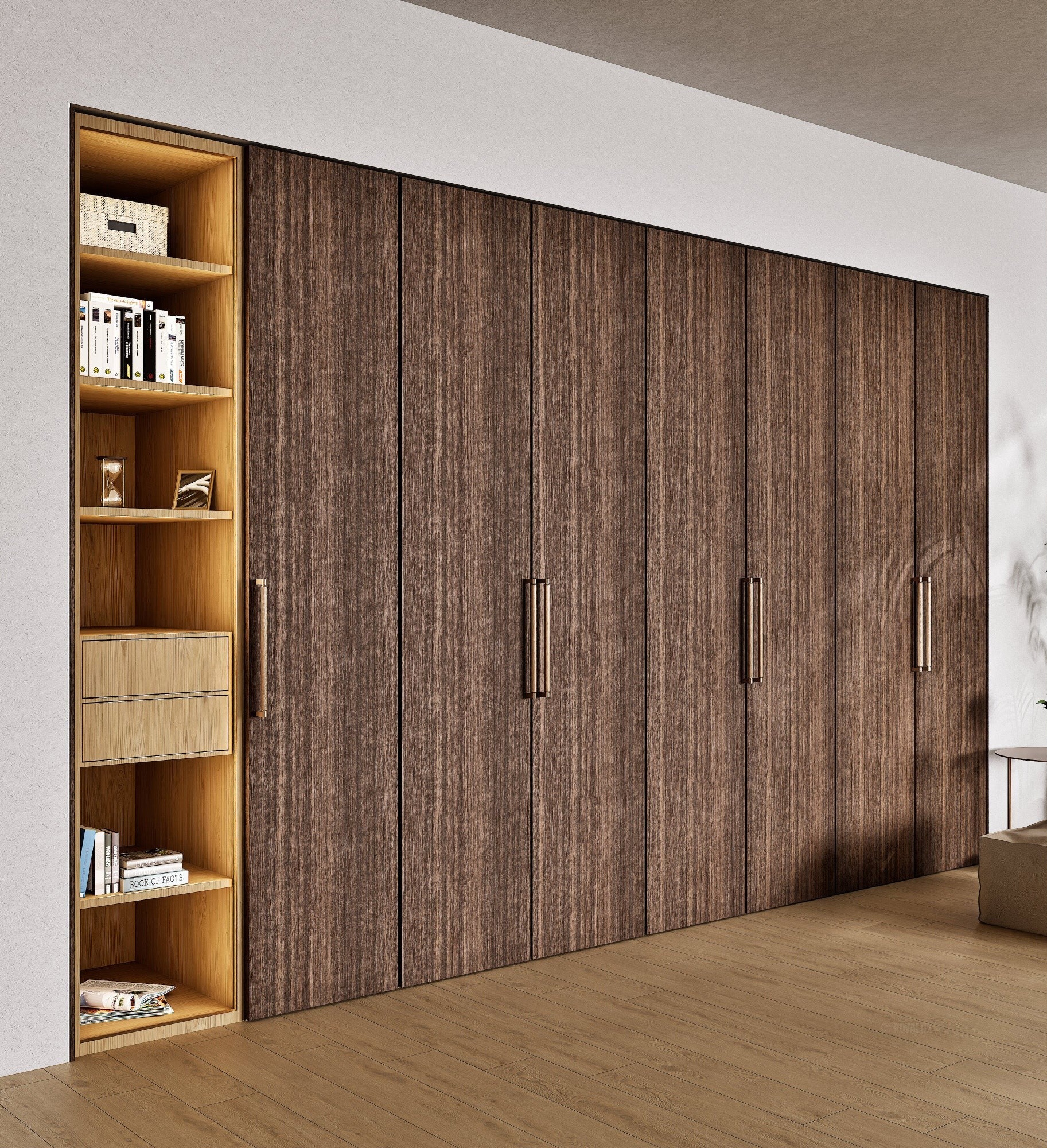 Arbora Manera - Customizable dressing wardrobe with hinged doors - Rovalux