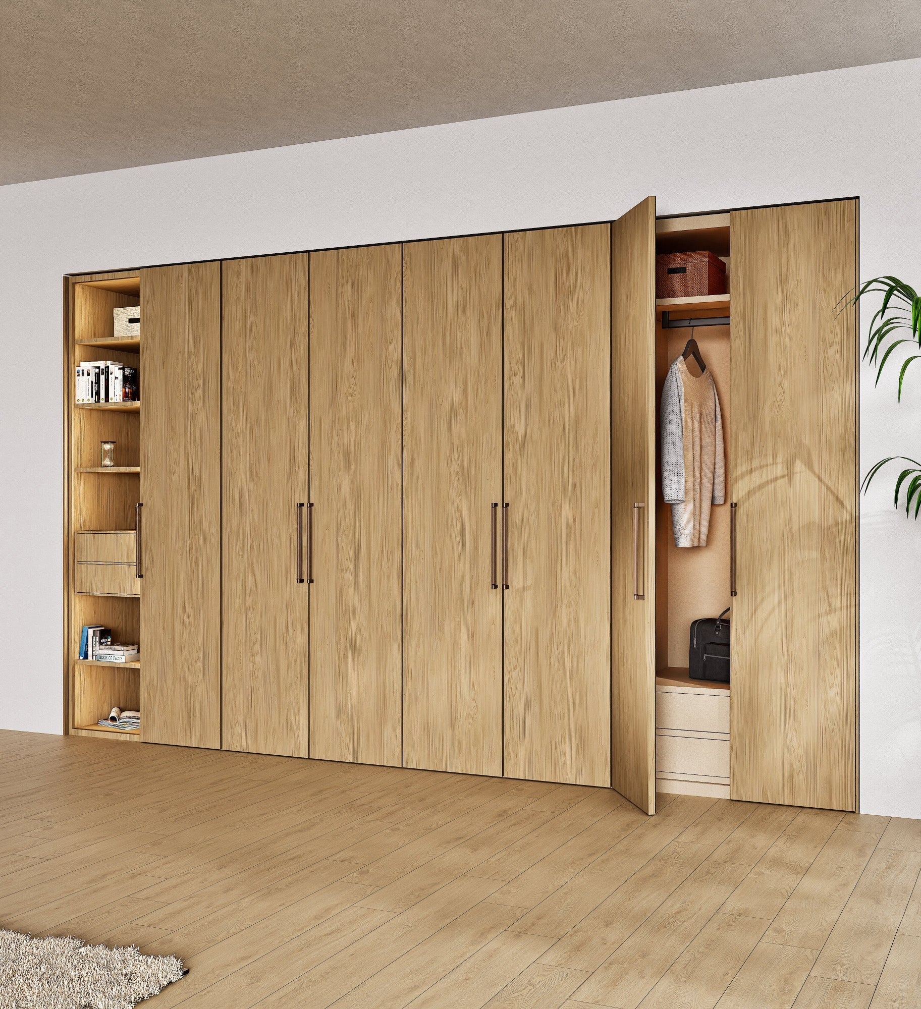 Arbora Manera - Customizable dressing wardrobe with hinged doors - Rovalux