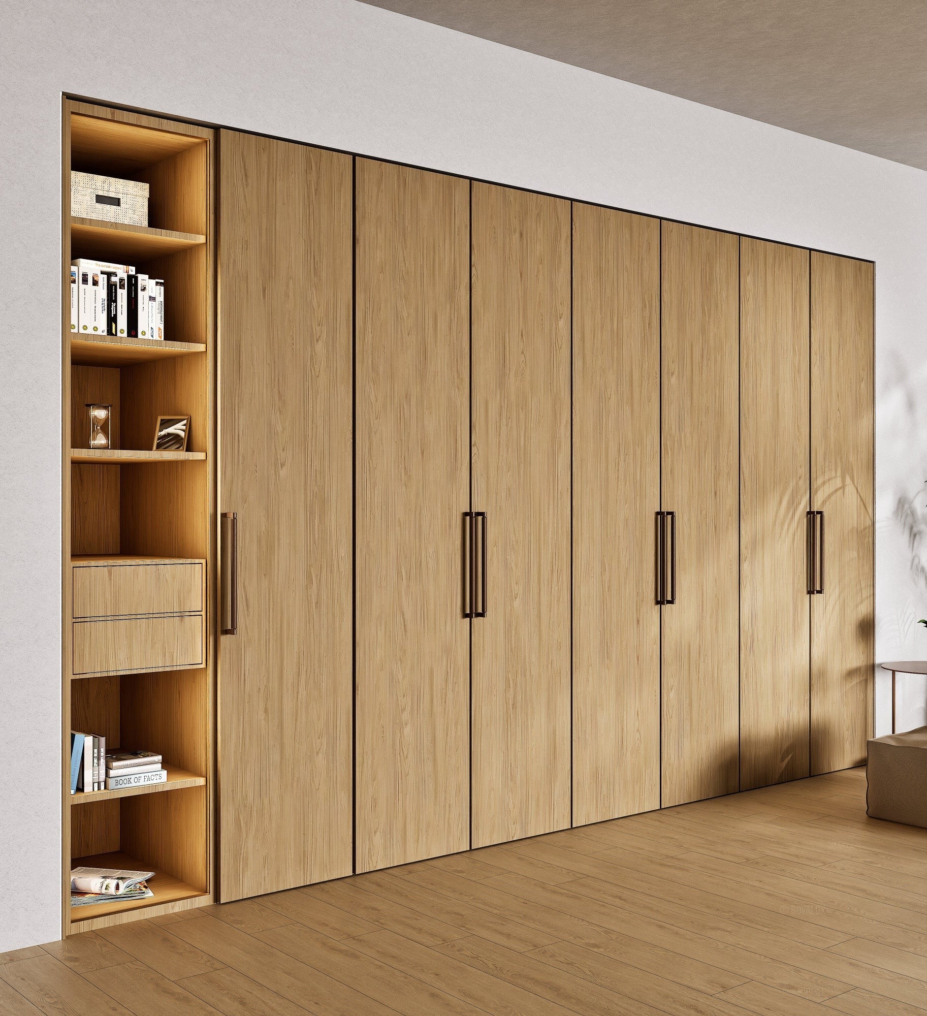 Arbora Manera - Customizable dressing wardrobe with hinged doors - Rovalux