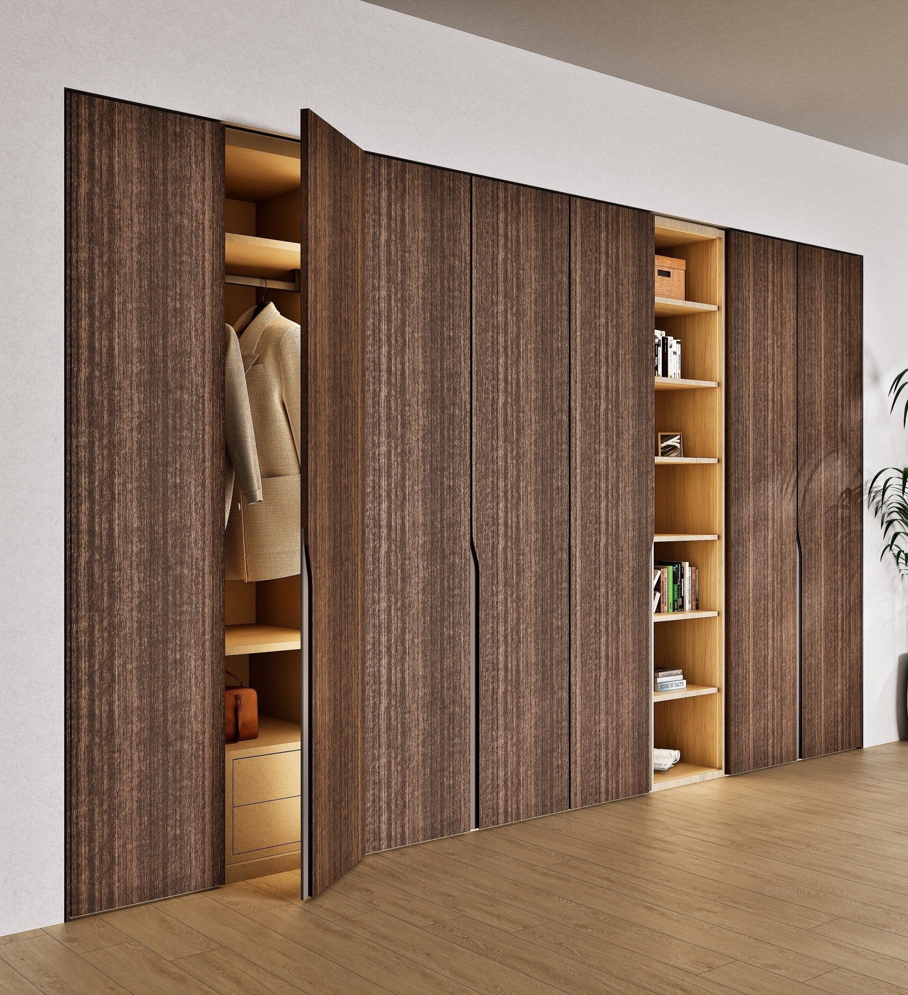 Elegance Arden - Customizable dressing wardrobe with hinged doors - Rovalux