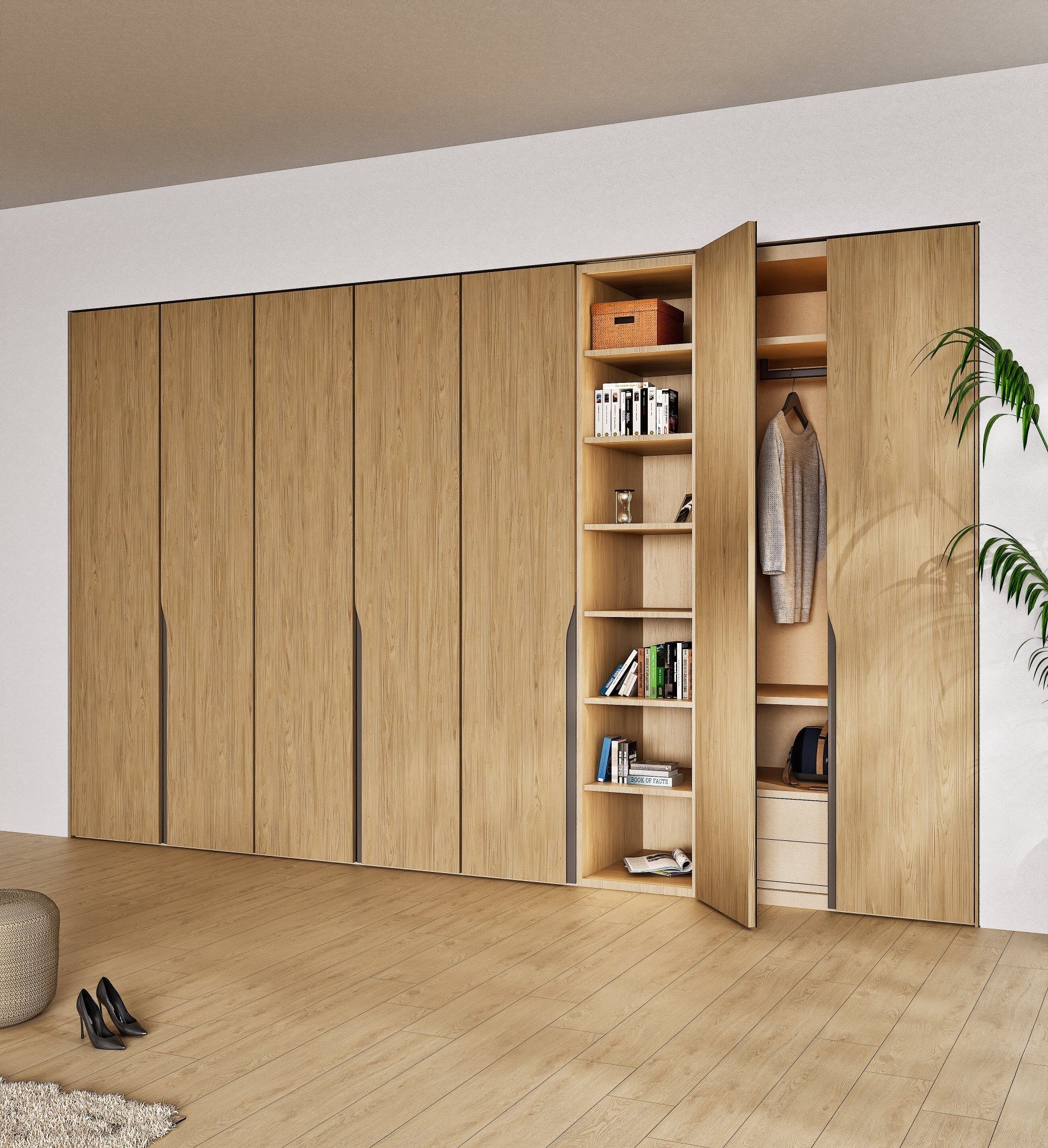 Elegance Arden - Customizable dressing wardrobe with hinged doors - Rovalux