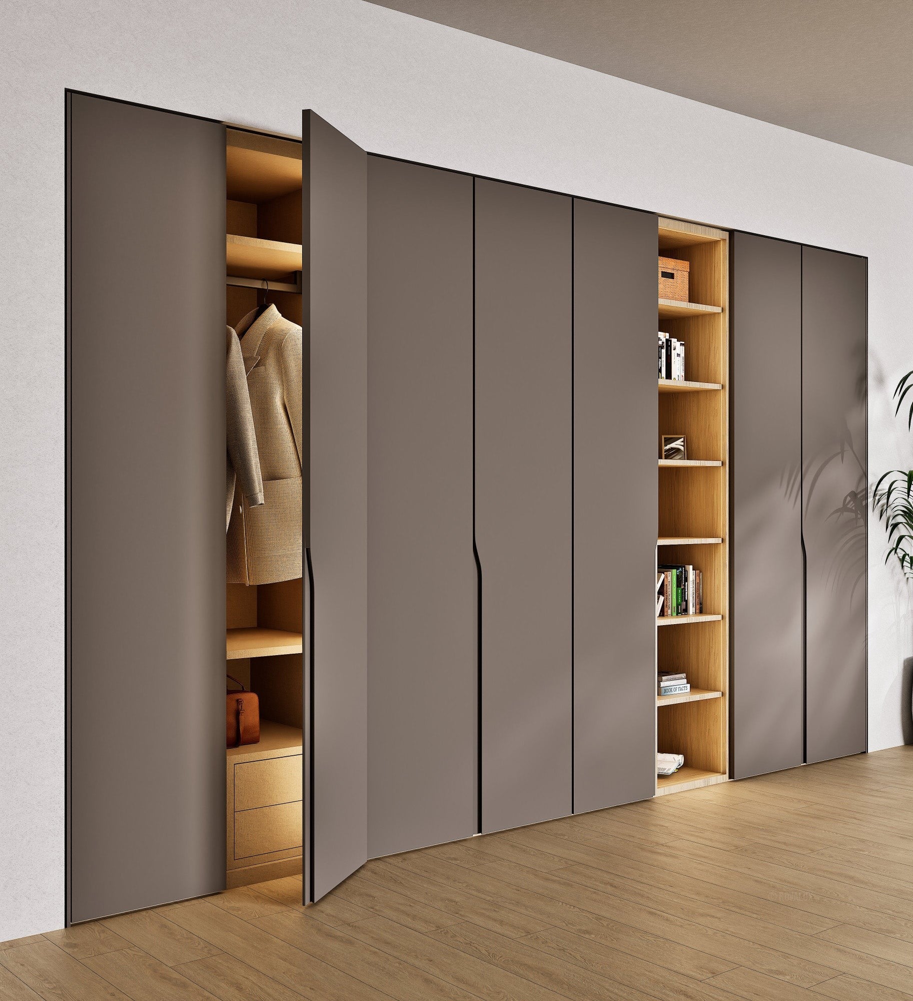 Elegance Arden - Customizable dressing wardrobe with hinged doors - Rovalux