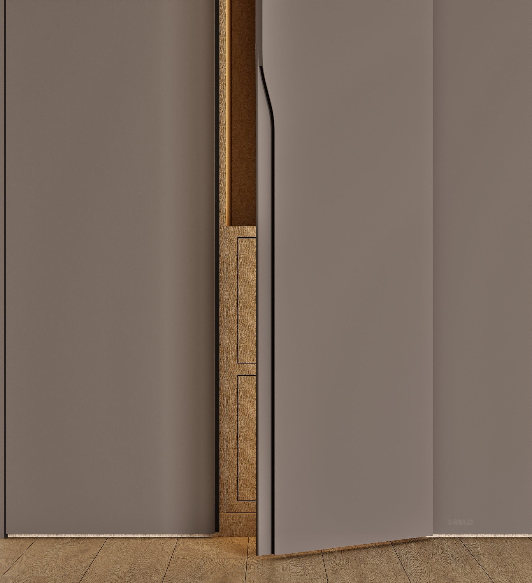 Elegance Arden - Customizable dressing wardrobe with hinged doors - Rovalux