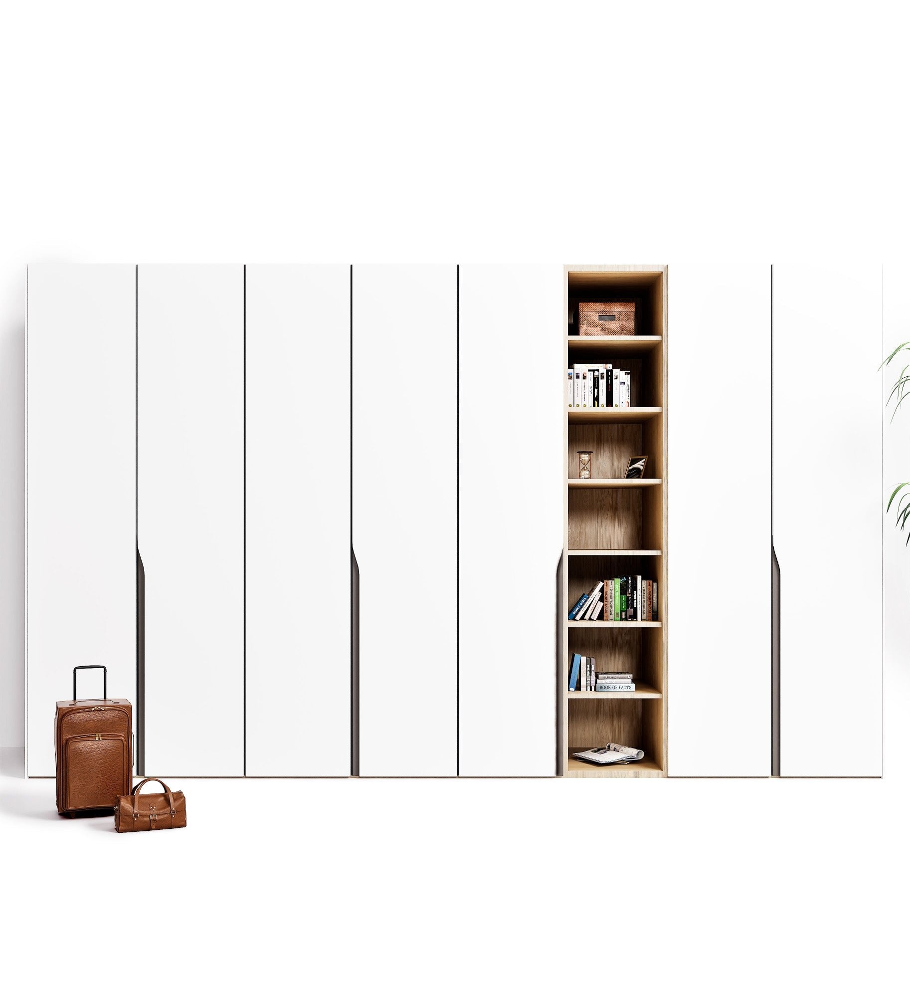 Elegance Arden - Customizable dressing wardrobe with hinged doors - Rovalux