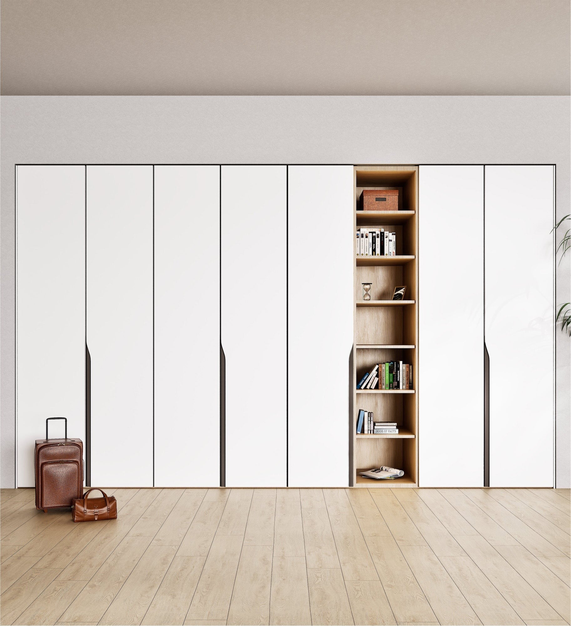 Elegance Arden - Customizable dressing wardrobe with hinged doors - Rovalux