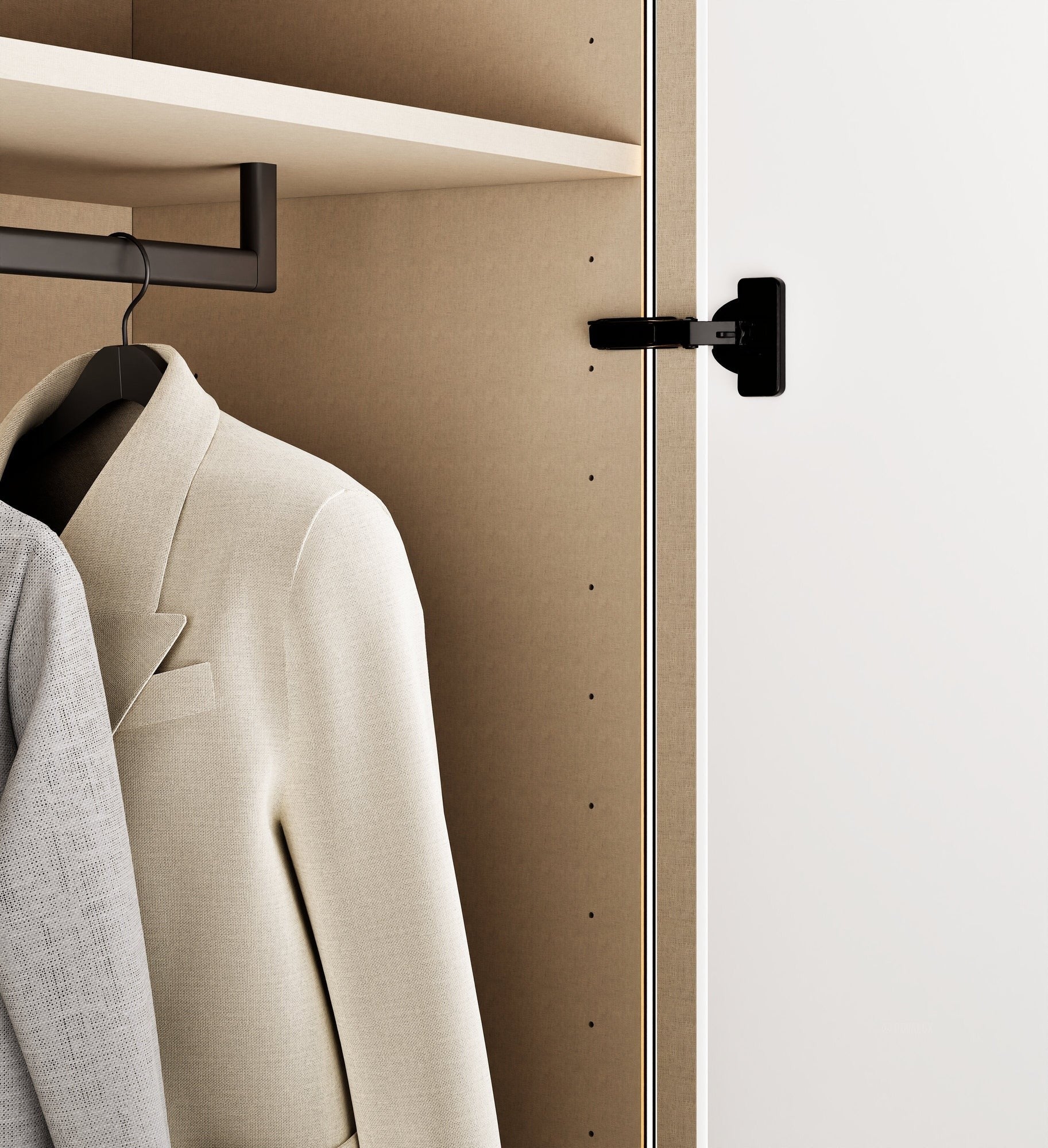 Elegance Arden - Customizable dressing wardrobe with hinged doors - Rovalux