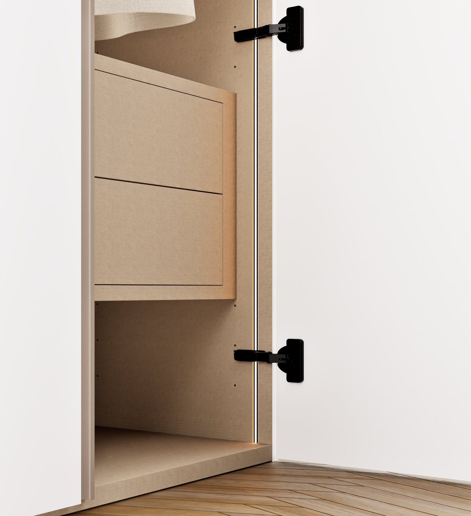 Elegance Arden - Customizable dressing wardrobe with hinged doors - Rovalux