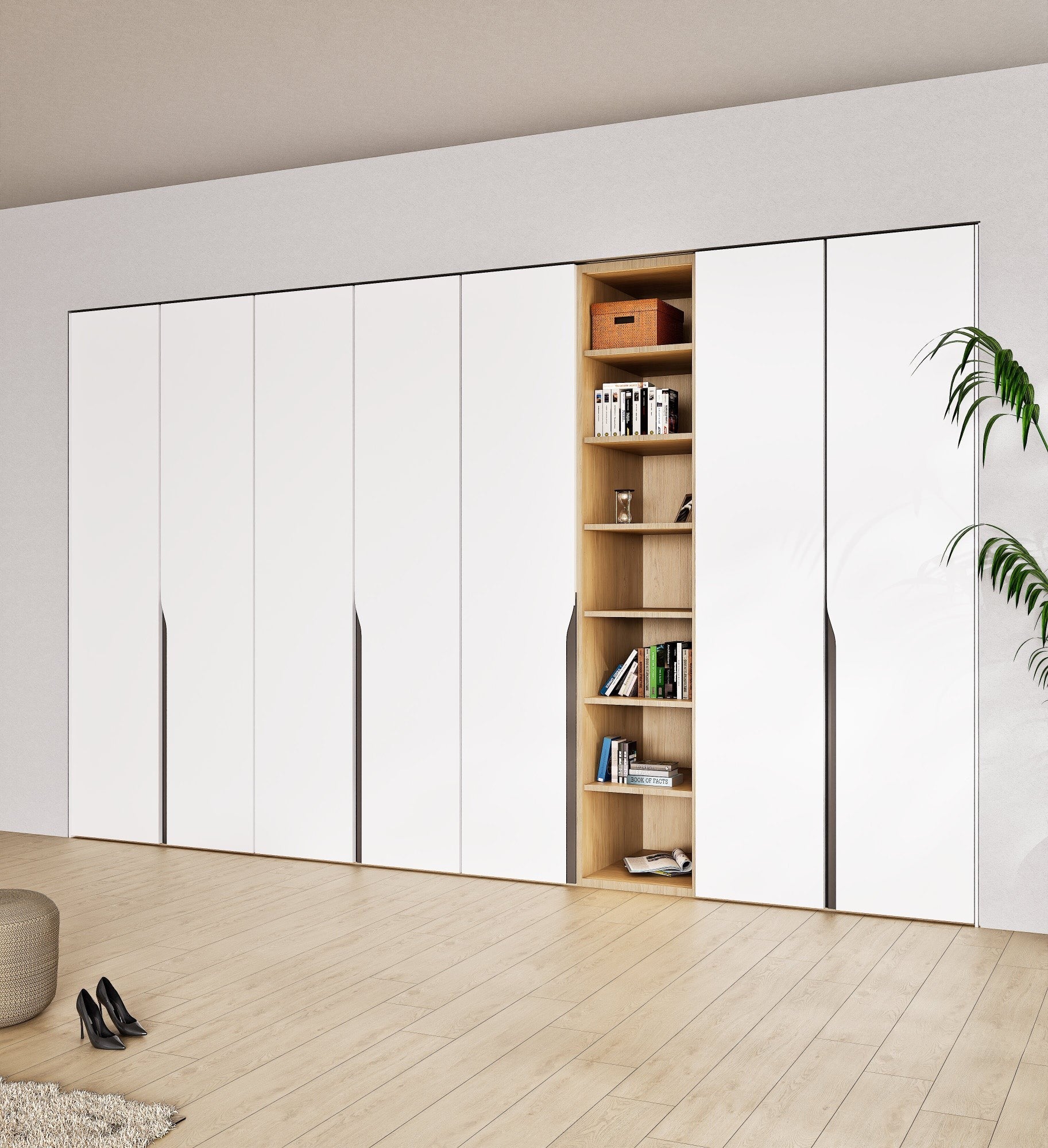 Elegance Arden - Customizable dressing wardrobe with hinged doors - Rovalux