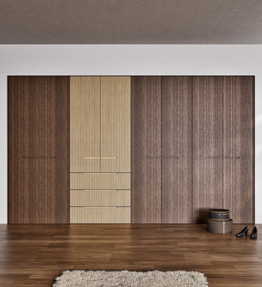 Fluvia Trama - Customizable dressing wardrobe with hinged doors - Rovalux