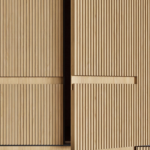 Fluvia Trama - Customizable dressing wardrobe with hinged doors - Rovalux