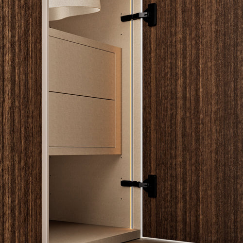 Fluvia Trama - Customizable dressing wardrobe with hinged doors - Rovalux