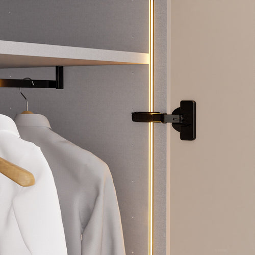 Fluvia Trama - Customizable dressing wardrobe with hinged doors - Rovalux
