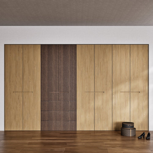 Fluvia Trama - Customizable dressing wardrobe with hinged doors - Rovalux