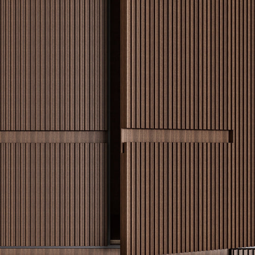 Fluvia Trama - Customizable dressing wardrobe with hinged doors - Rovalux