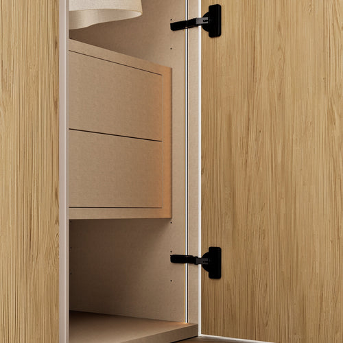 Fluvia Trama - Customizable dressing wardrobe with hinged doors - Rovalux