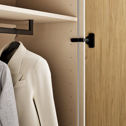Fluvia Trama - Customizable dressing wardrobe with hinged doors - Rovalux