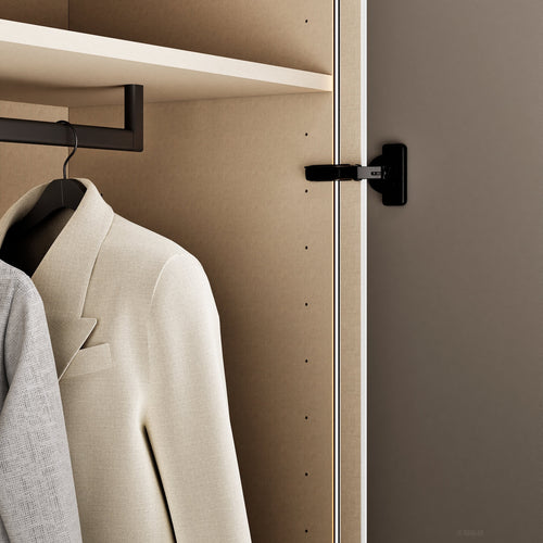 Fluvia Trama - Customizable dressing wardrobe with hinged doors - Rovalux