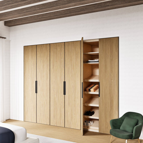 Minera Nova - Customizable dressing wardrobe with hinged doors - Rovalux