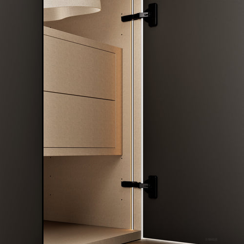 Minera Nova - Customizable dressing wardrobe with hinged doors - Rovalux