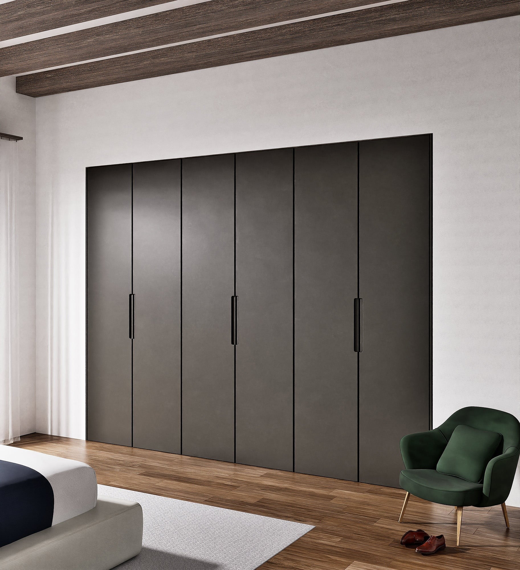 Minera Nova - Customizable dressing wardrobe with hinged doors - Rovalux