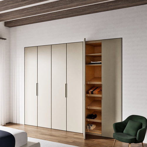 Minera Nova - Customizable dressing wardrobe with hinged doors - Rovalux