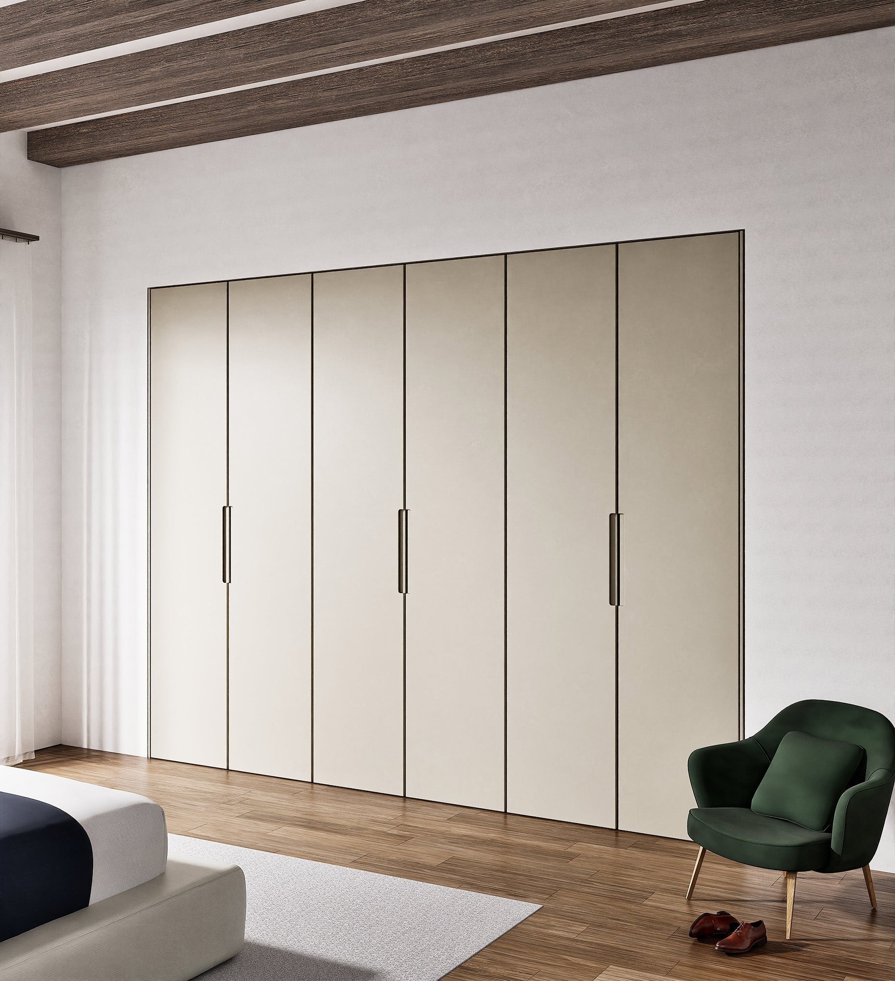 Minera Nova - Customizable dressing wardrobe with hinged doors - Rovalux
